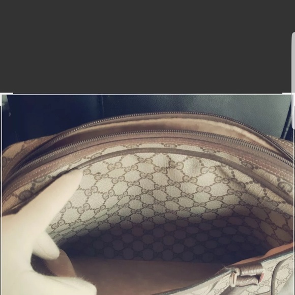 Gucci messenger vintage bag. Green red strips - Picture 5 of 8